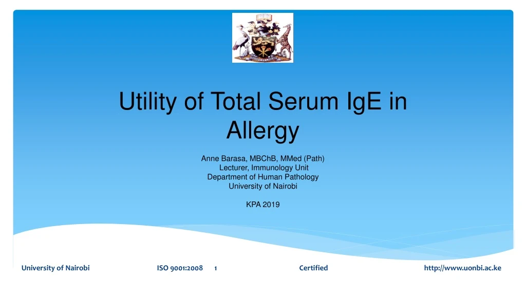 utility of total serum ige in allergy