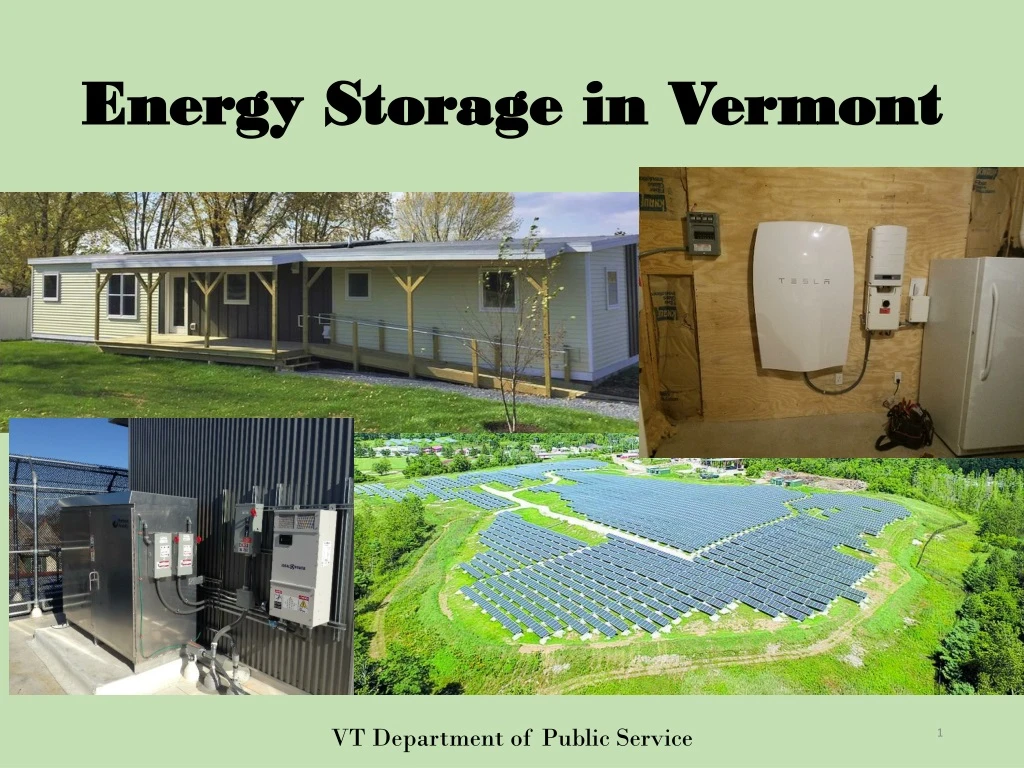 energy storage in vermont