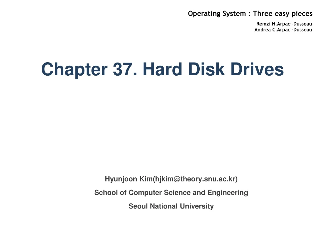 chapter 37 hard disk drives