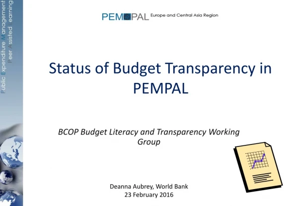 Status of Budget Transparency in PEMPAL