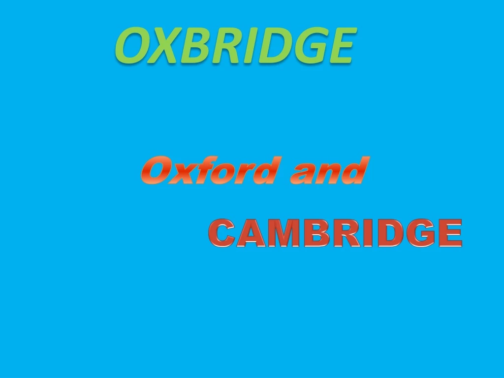 oxbridge