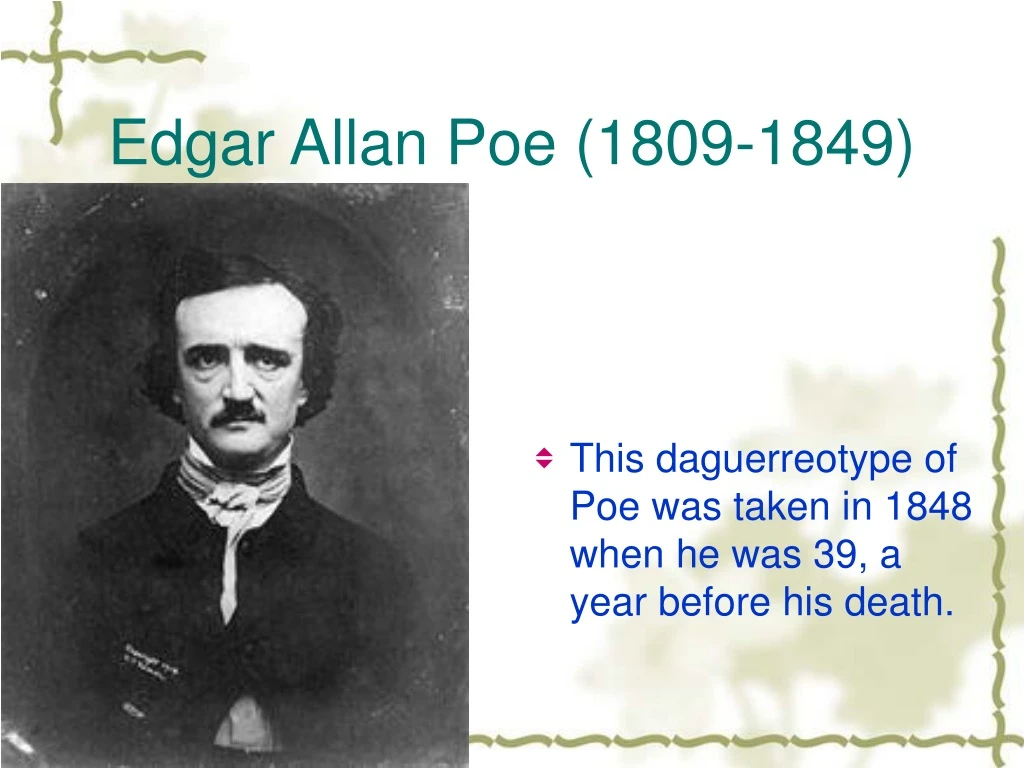 edgar allan poe 1809 1849