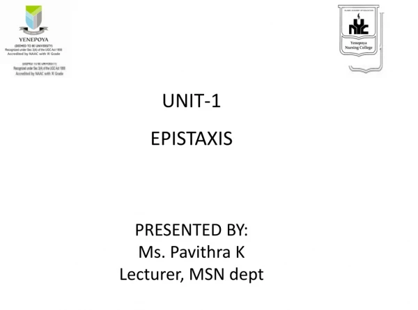 UNIT-1 EPISTAXIS