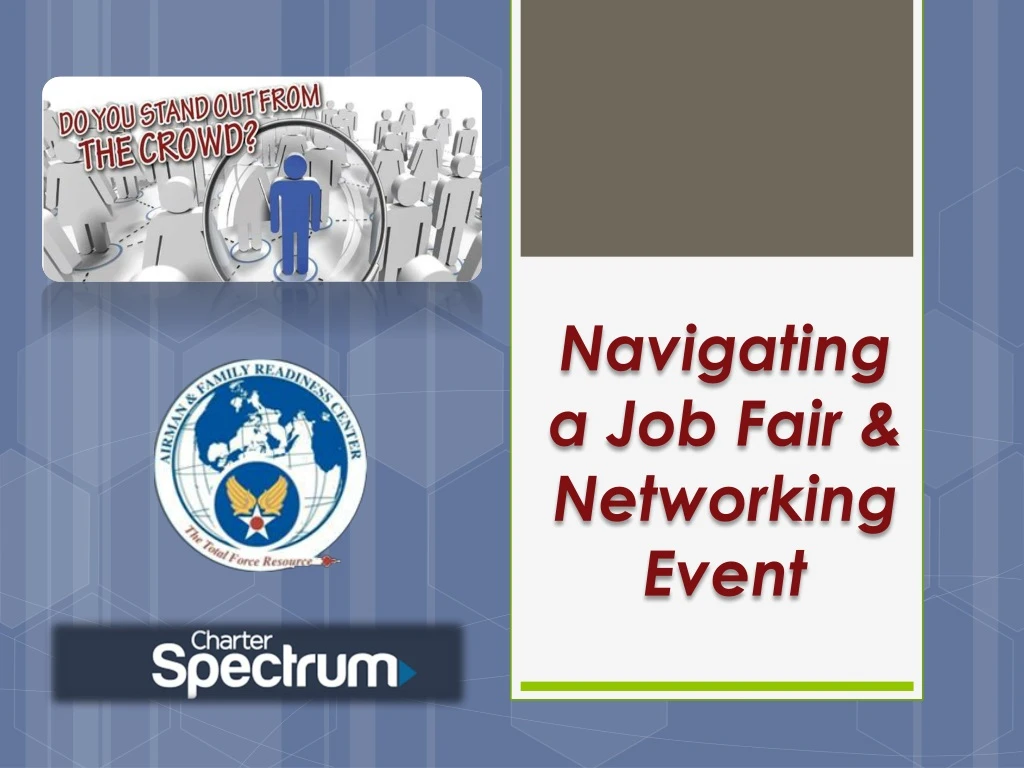 navigating a job fair networking event