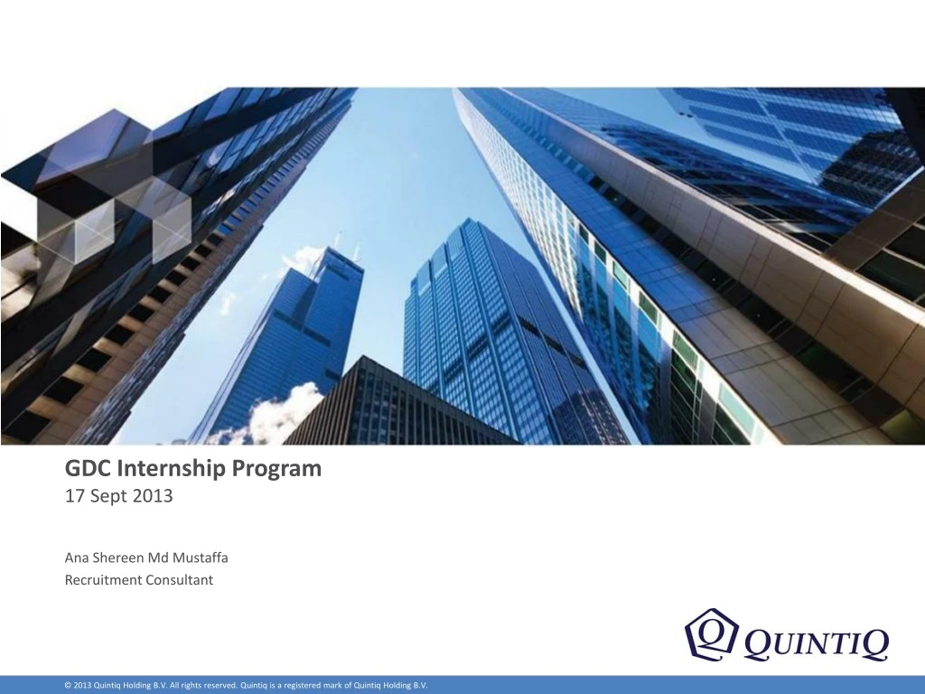 gdc internship program