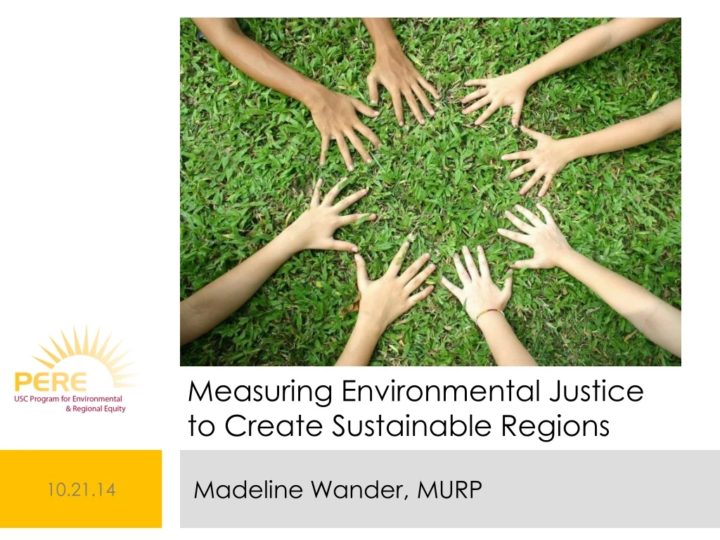 measuring environmental justice to create