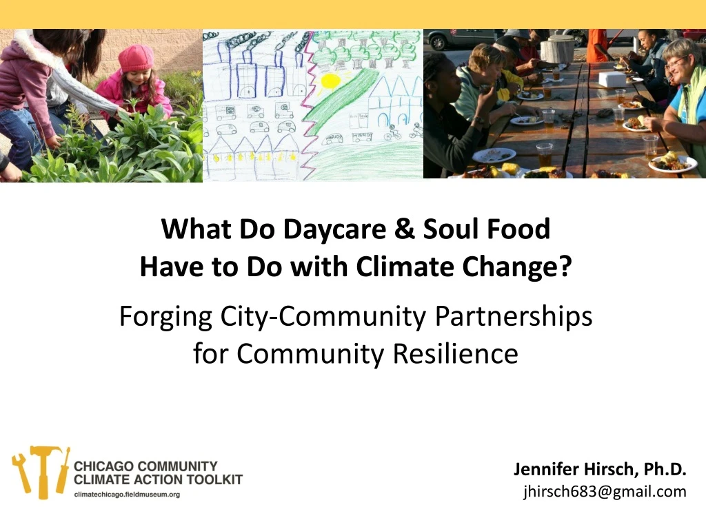 what do daycare soul food have to do with climate