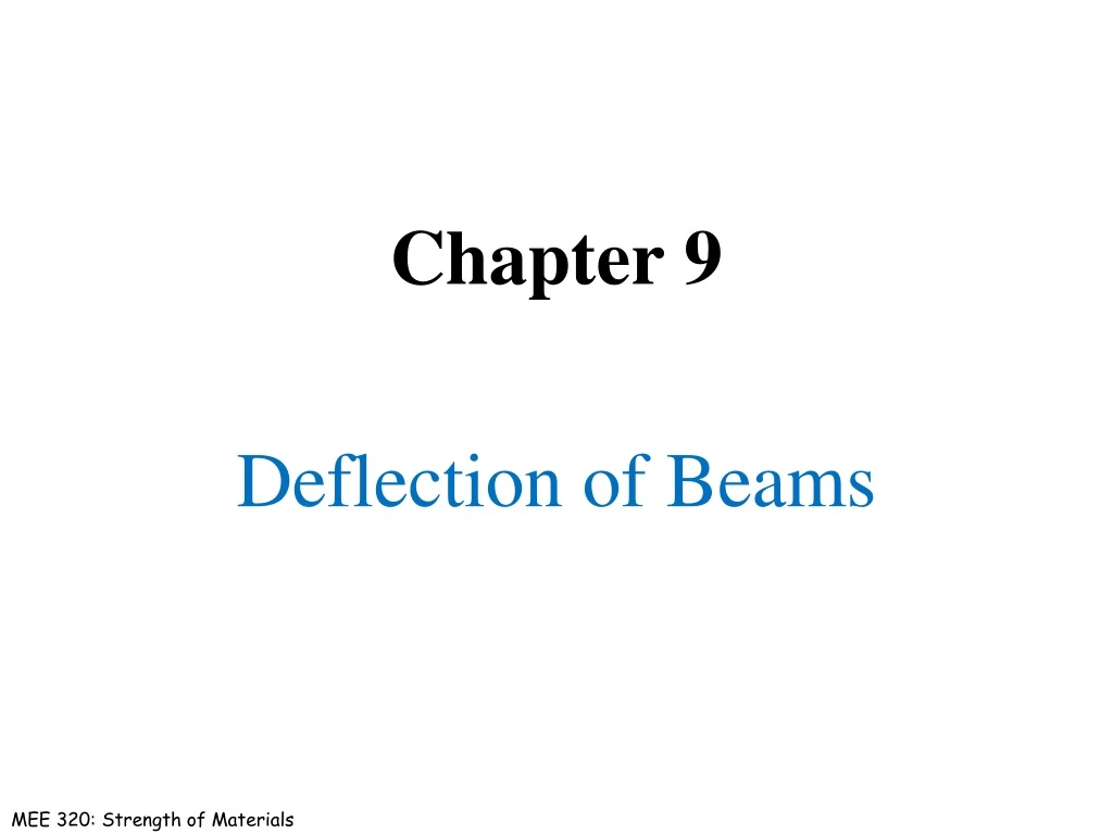 chapter 9 deflection of beams