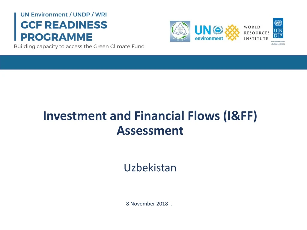 investment and financial flows i ff assessment