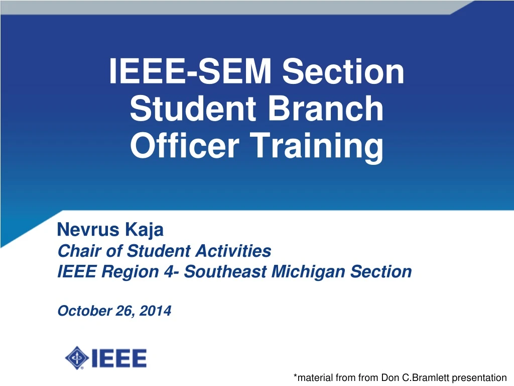 ieee sem section student branch officer training