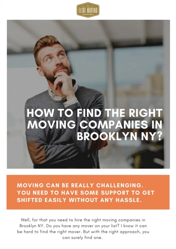How to Find the Right Moving Companies in Brooklyn NY?