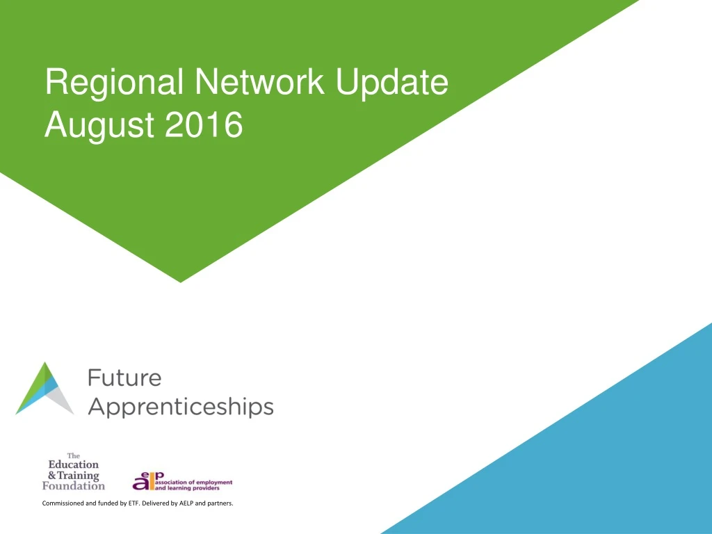 regional network update august 2016