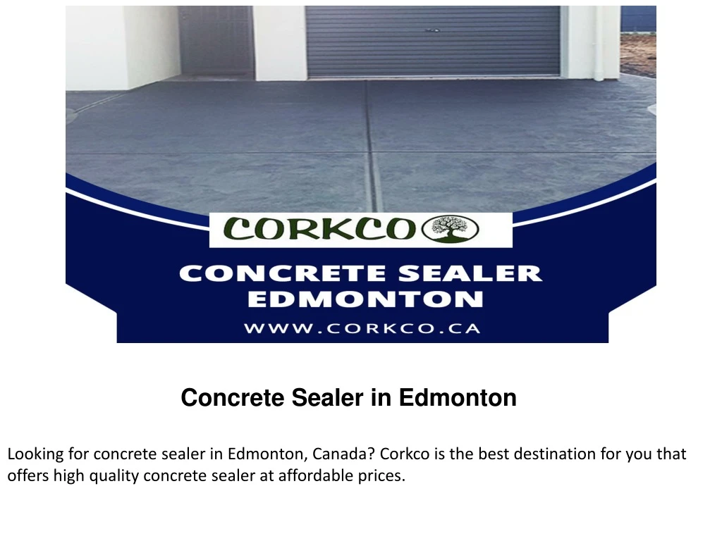 concrete sealer in edmonton