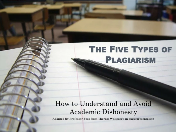 The Five Types of Plagiarism