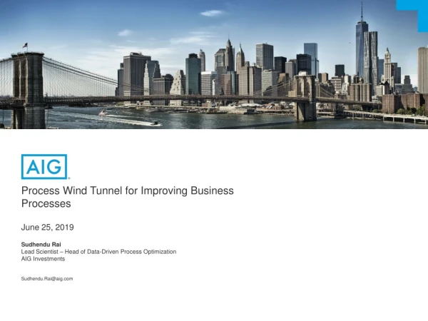 Process Wind Tunnel for Improving Business Processes