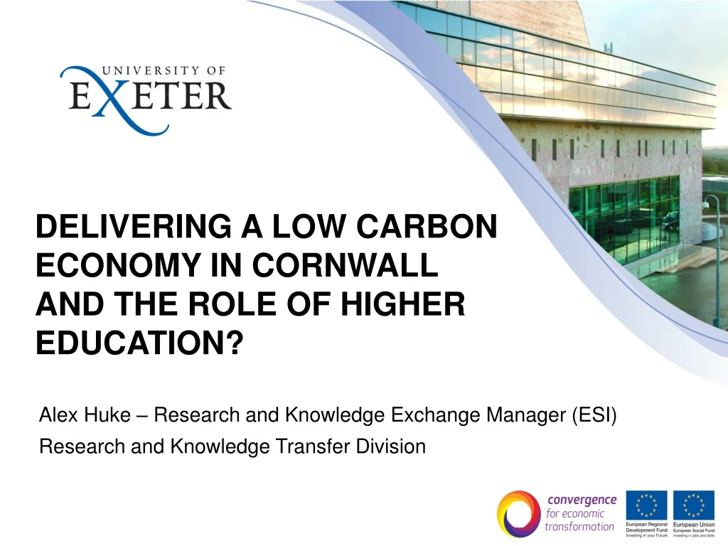 delivering a low carbon economy in cornwall