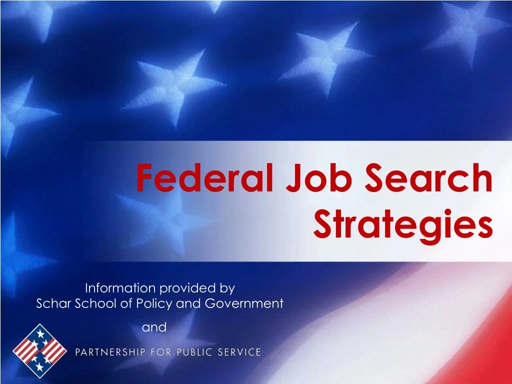 federal job search strategies