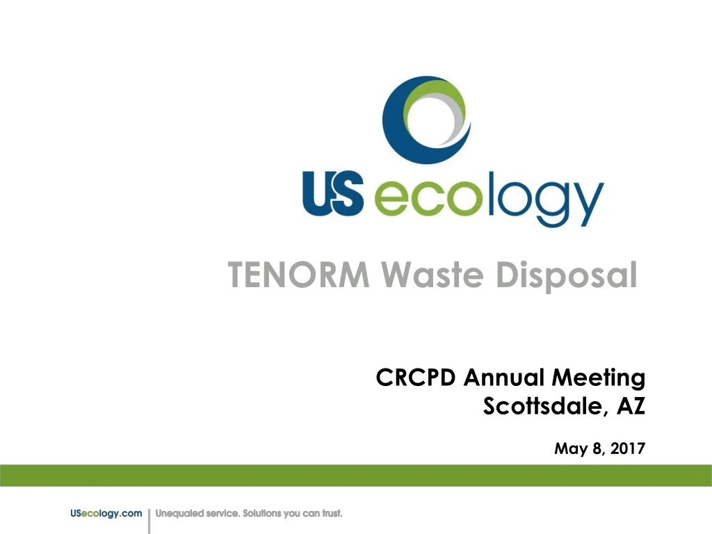 tenorm waste disposal