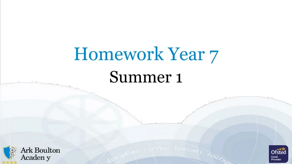 homework year 7