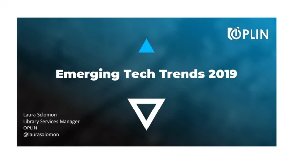 Emerging Tech Trends 2019