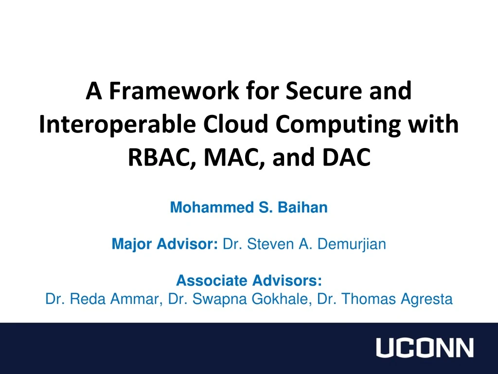a framework for secure and interoperable cloud