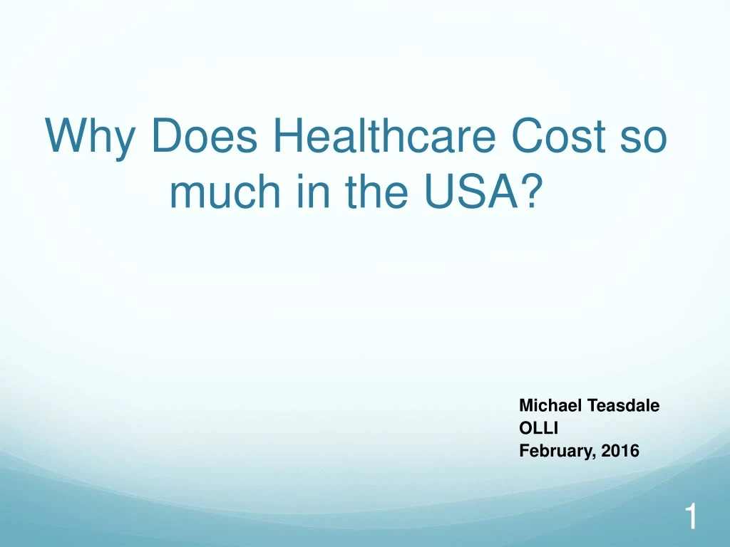 why does healthcare cost so much in the usa