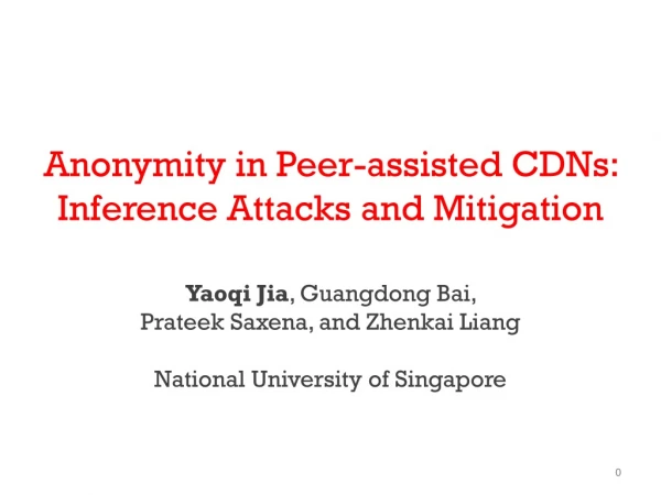 Anonymity in Peer-assisted CDNs: Inference Attacks and Mitigation
