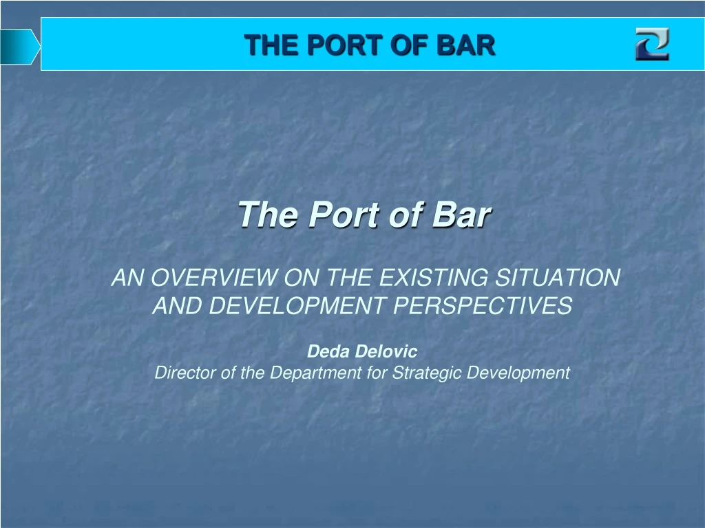the port of bar