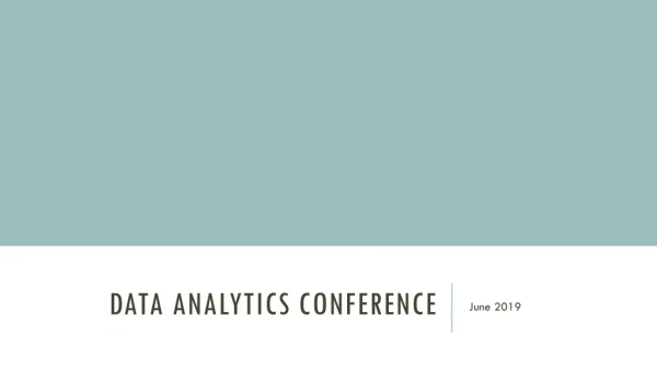 Data Analytics Conference