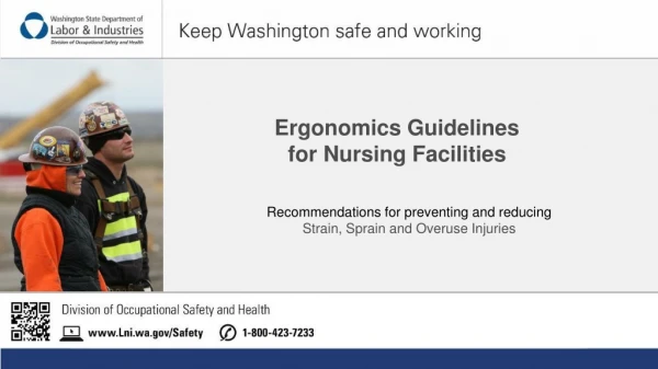 Ergonomics Guidelines for Nursing Facilities