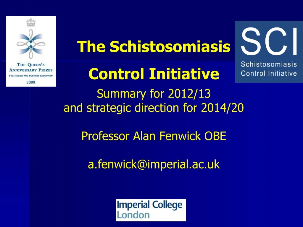 the schistosomiasis control initiative summary