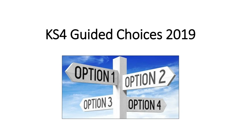 ks4 guided choices 2019