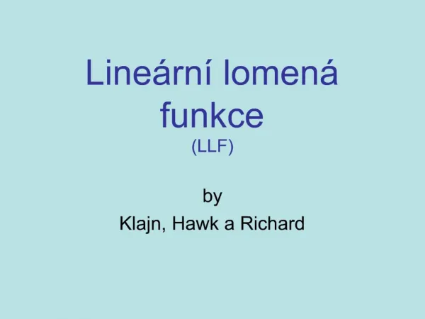 Line rn lomen funkce LLF