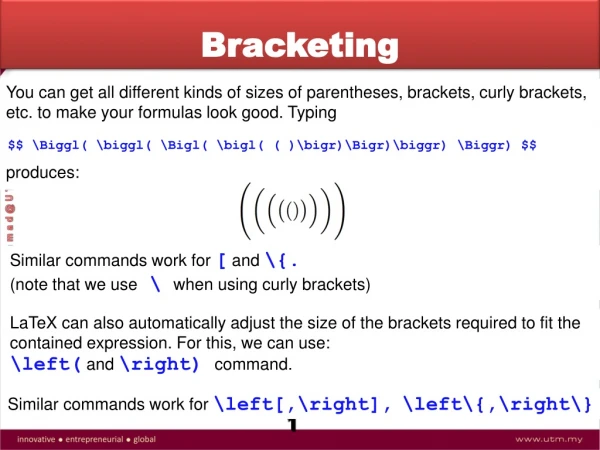 Bracketing