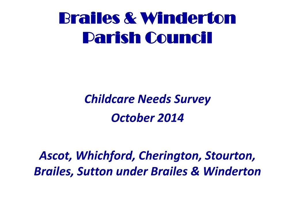 brailes winderton parish council