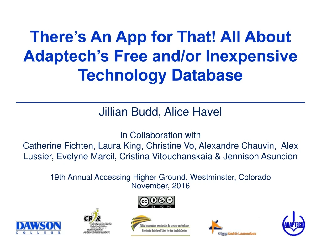 there s an app for that all about adaptech s free and or inexpensive technology database