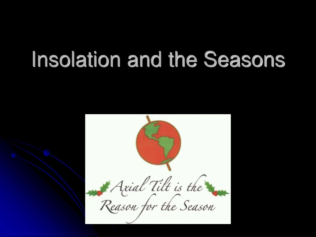 insolation and the seasons