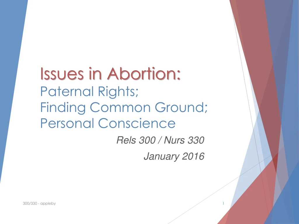 issues in abortion paternal rights finding common ground personal conscience