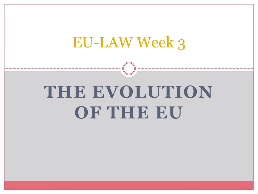 eu law week 3