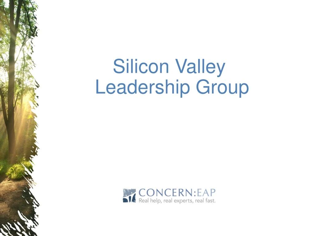 silicon valley leadership group