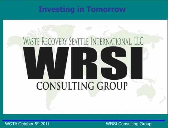 Who is WRSI Consulting Group