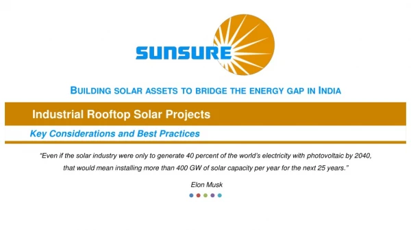 Industrial Rooftop Solar Projects