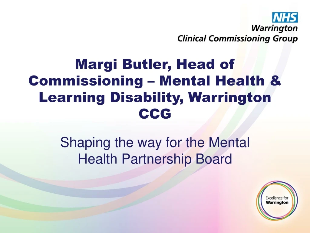 margi butler head of commissioning mental health learning disability warrington ccg