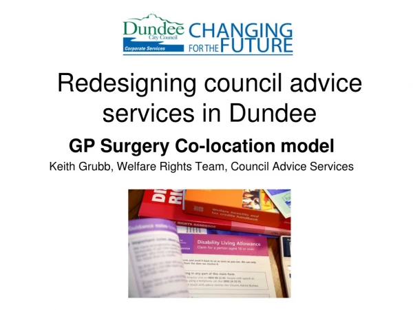 Redesigning council advice services in Dundee