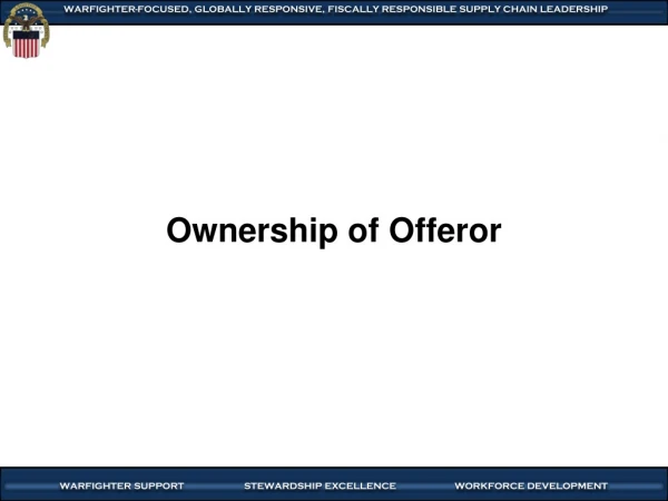 Ownership of Offeror