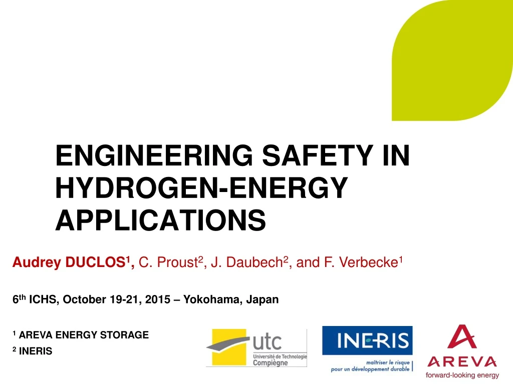 engineering safety in hydrogen energy applications