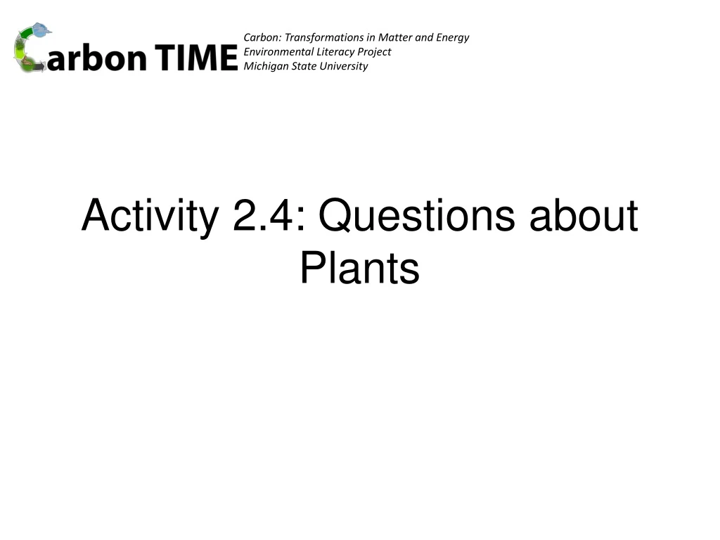 activity 2 4 questions about plants
