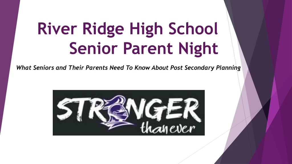 river ridge high school senior parent night