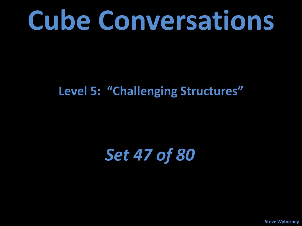 cube conversations