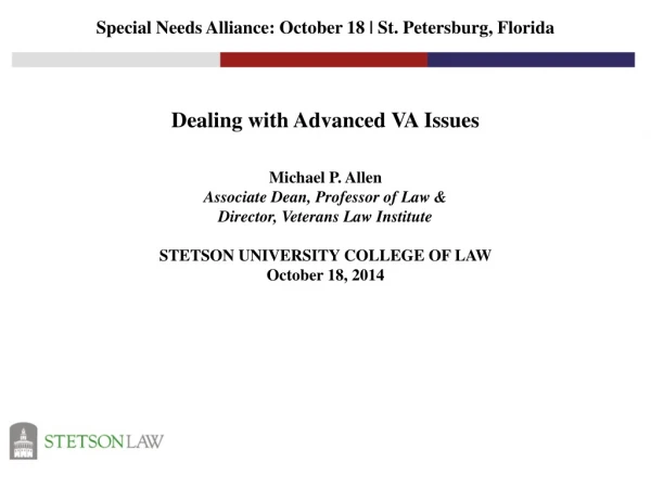 Special Needs Alliance: October 18 | St. Petersburg, Florida